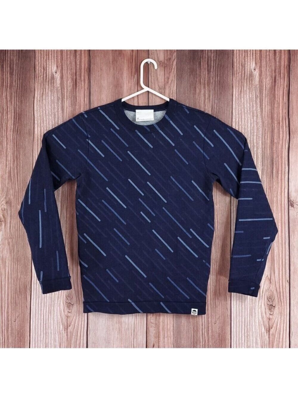 G-Star Raw by Marc Newson Mens Small Stars Sky Painted Printer Sweatshirt Navy